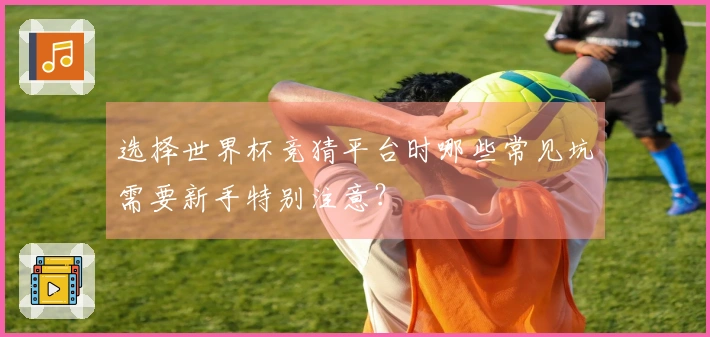 选择世界杯竞猜平台时哪些常见坑需要新手特别注意？